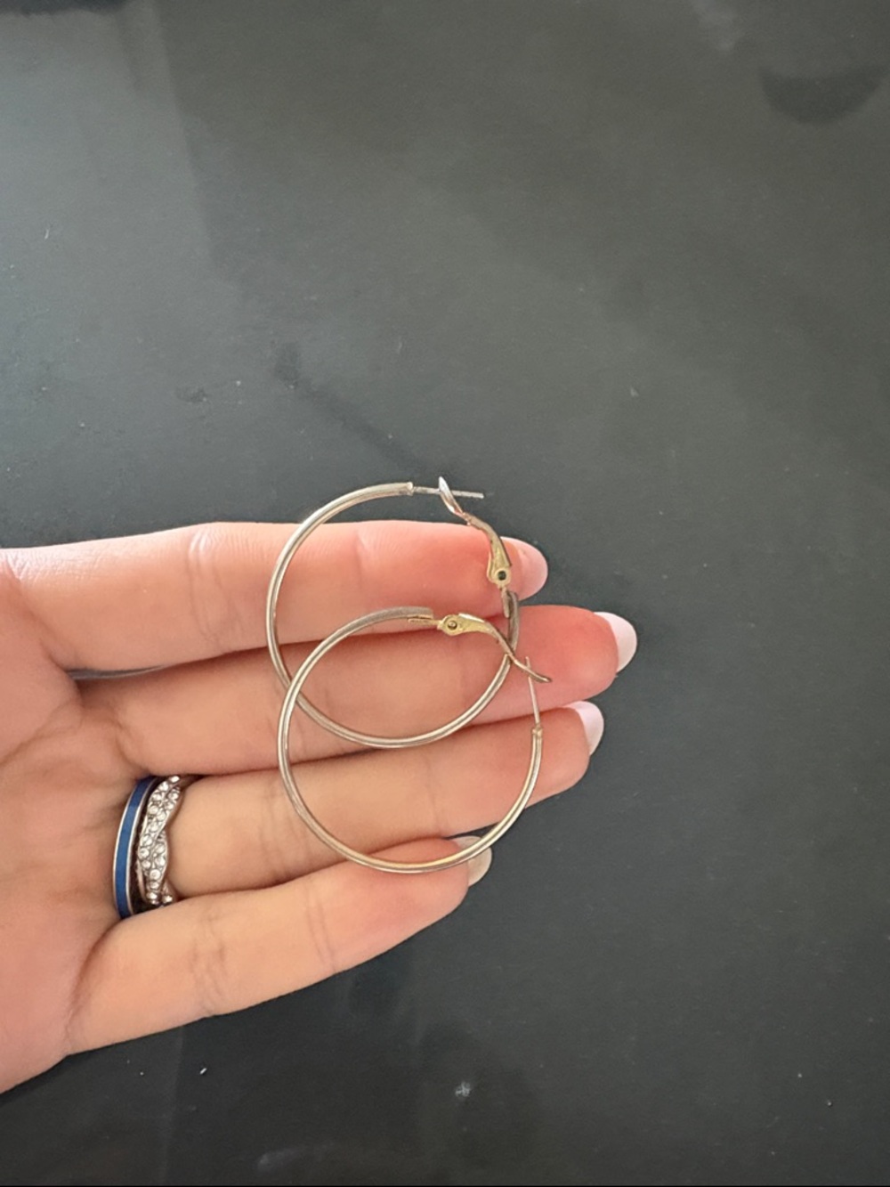 Classic Thin Hoop Earrings in Silver - Everyday Women's Jewelry